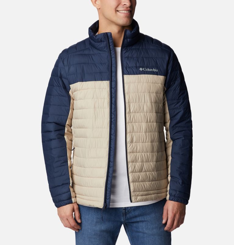 Thumbnail: Men's Silver Falls Jacket, Color: Ancient Fossil, Collegiate Navy, image 8
