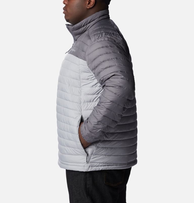 Thumbnail: Men's Silver Falls Packable Insulated Jacket - Extended size, Color: Columbia Grey, City Grey, image 3