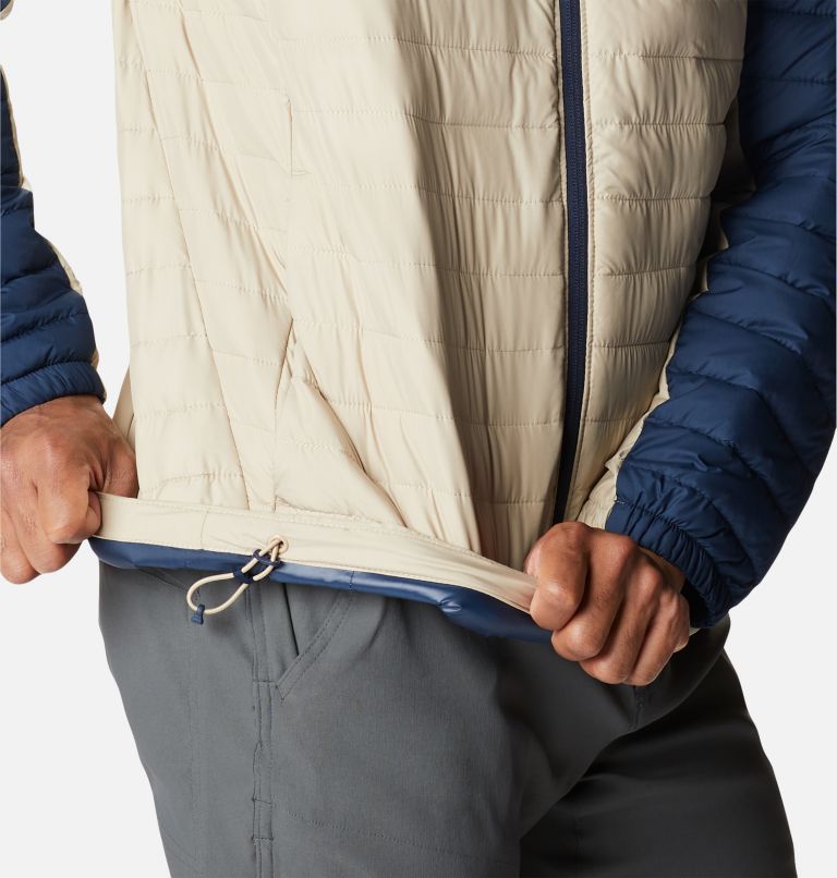 Thumbnail: Men's Silver Falls Hooded Jacket, Color: Ancient Fossil, Collegiate Navy, image 6