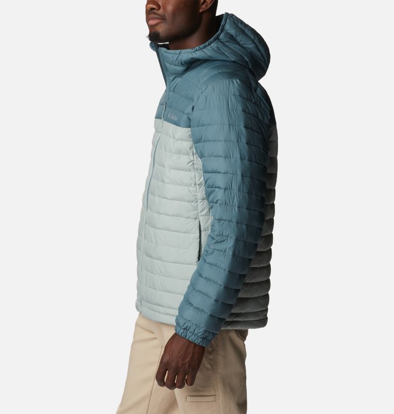 Men's Silver Falls Hooded Jacket, Color: Niagara, Metal, image 3