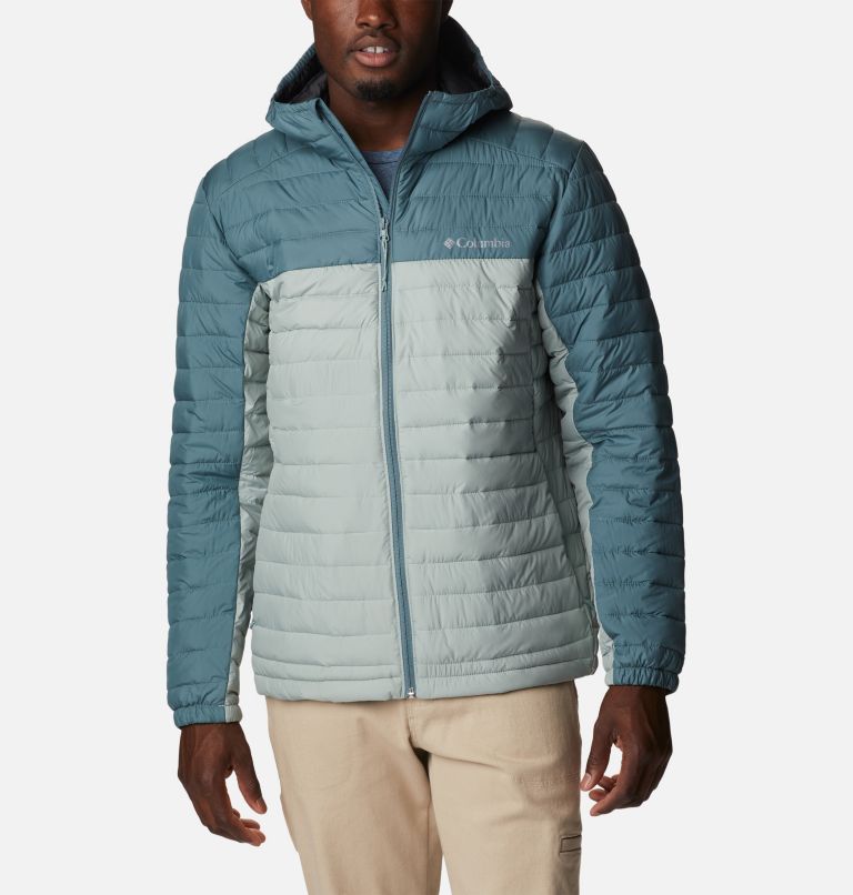 Men's Silver Falls Hooded Jacket, Color: Niagara, Metal, image 1