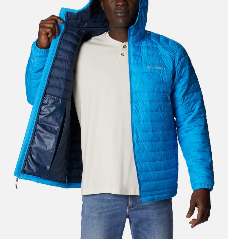 Thumbnail: Men's Silver Falls Hooded Jacket, Color: Compass Blue, image 5