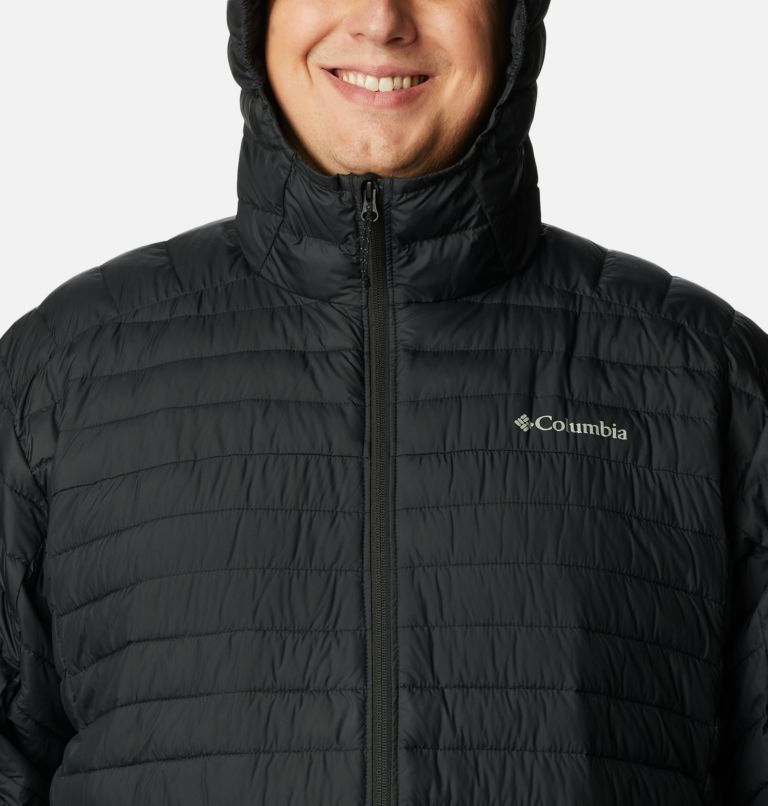Thumbnail: Men's Silver Falls Hooded Insulated Jacket - Extended size, Color: Black, image 4