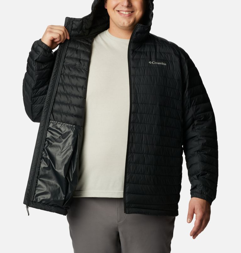Thumbnail: Men's Silver Falls Hooded Insulated Jacket - Extended size, Color: Black, image 5
