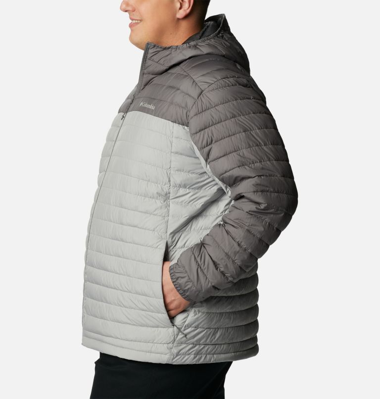 Thumbnail: Men's Silver Falls Hooded Insulated Jacket - Extended size, Color: Columbia Grey, City Grey, image 3