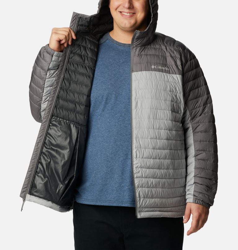 Men's Silver Falls Hooded Insulated Jacket - Extended size, Color: Columbia Grey, City Grey, image 5