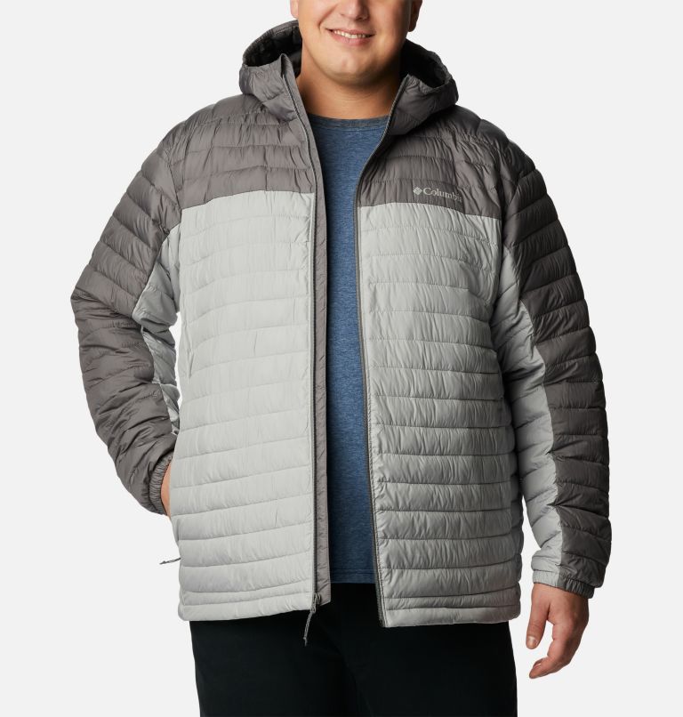 Thumbnail: Men's Silver Falls Hooded Insulated Jacket - Extended size, Color: Columbia Grey, City Grey, image 7