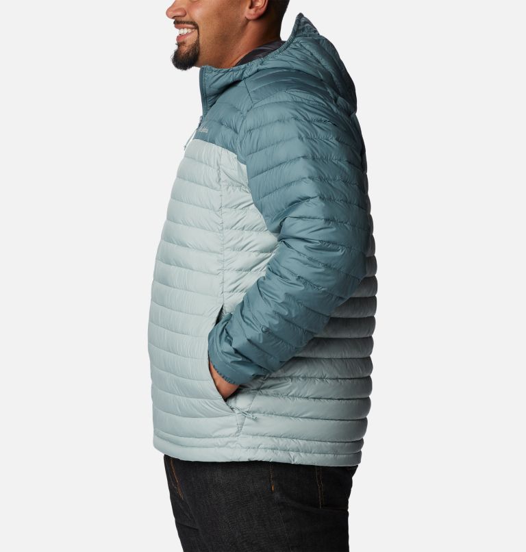 Thumbnail: Men's Silver Falls Hooded Insulated Jacket - Extended size, Color: Niagara, Metal, image 3