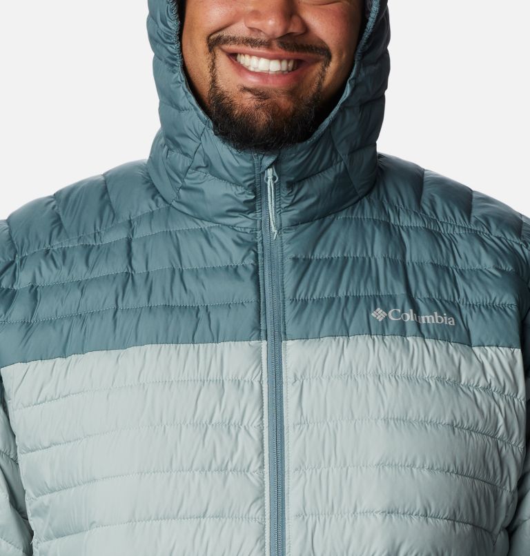 Thumbnail: Men's Silver Falls Hooded Insulated Jacket - Extended size, Color: Niagara, Metal, image 4