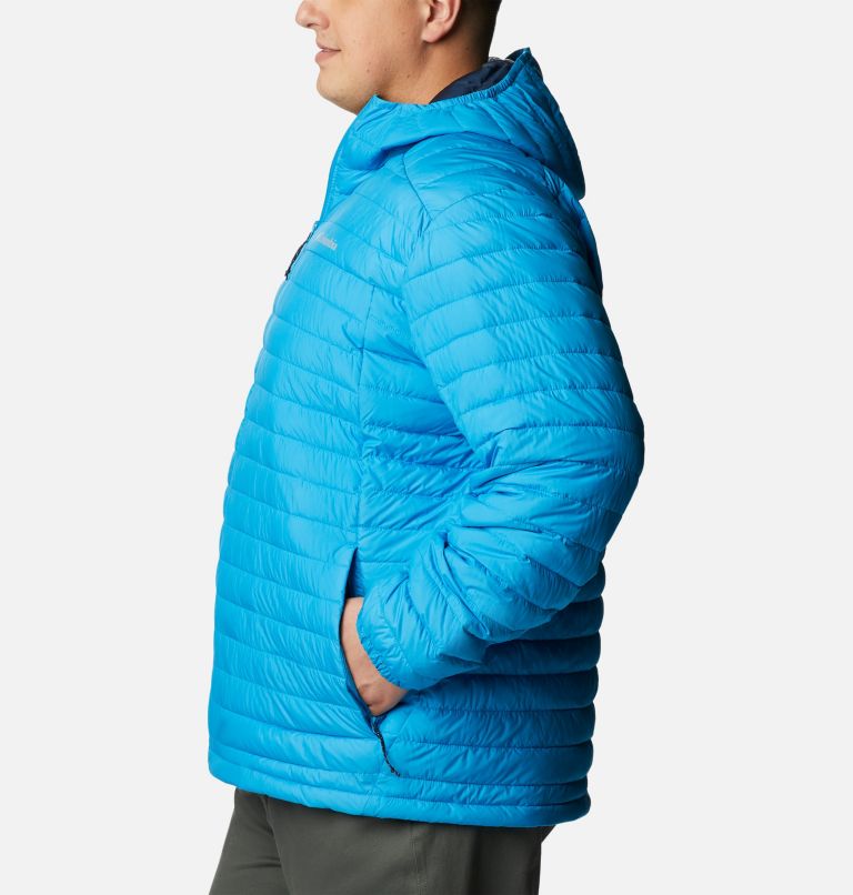 Thumbnail: Men's Silver Falls Hooded Insulated Jacket - Extended size, Color: Compass Blue, image 3