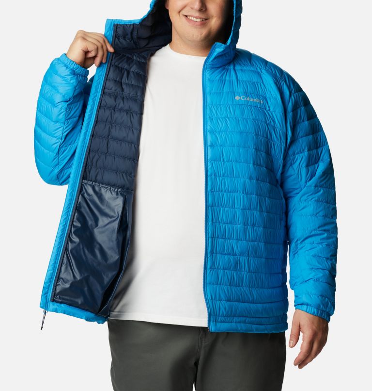 Men's Silver Falls Hooded Insulated Jacket - Extended size, Color: Compass Blue, image 5