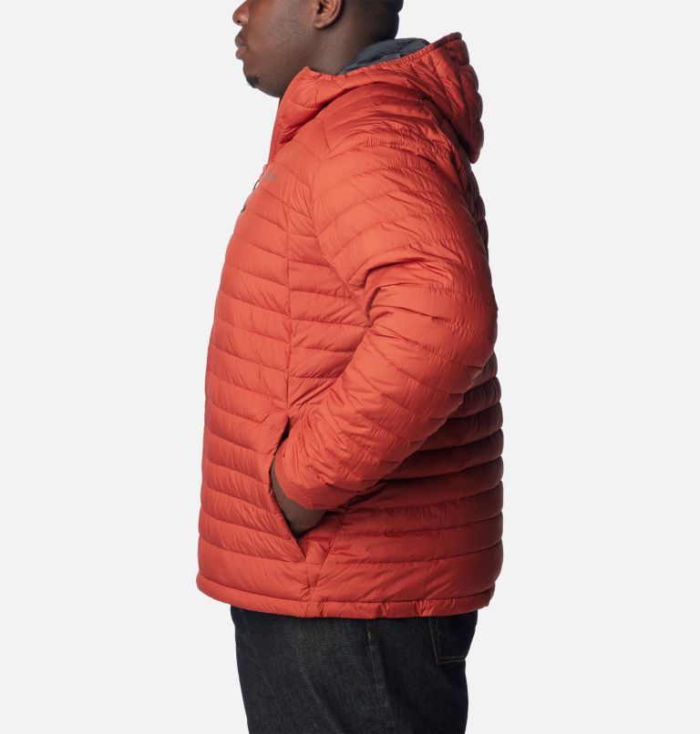 Thumbnail: Men's Silver Falls Hooded Insulated Jacket - Extended size, Color: Warp Red, image 3