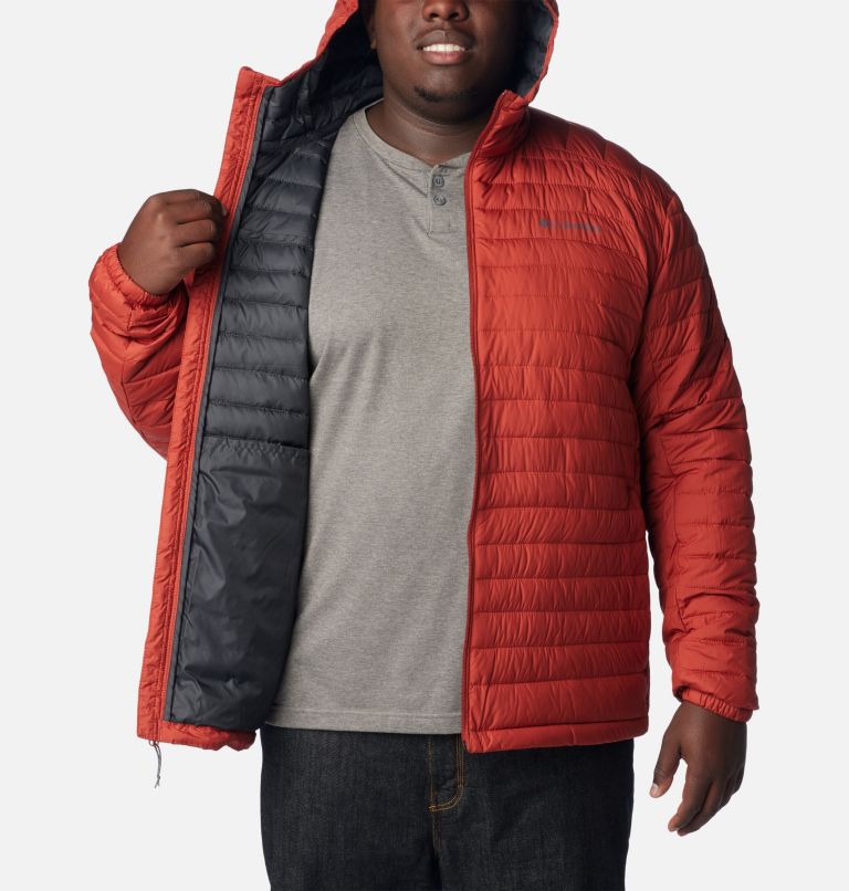 Thumbnail: Men's Silver Falls Hooded Insulated Jacket - Extended size, Color: Warp Red, image 5