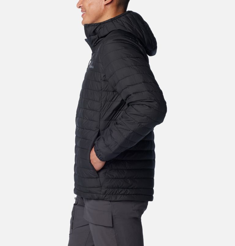 Thumbnail: Men's Silver Falls Hooded Insulated Jacket, Color: Black, image 3