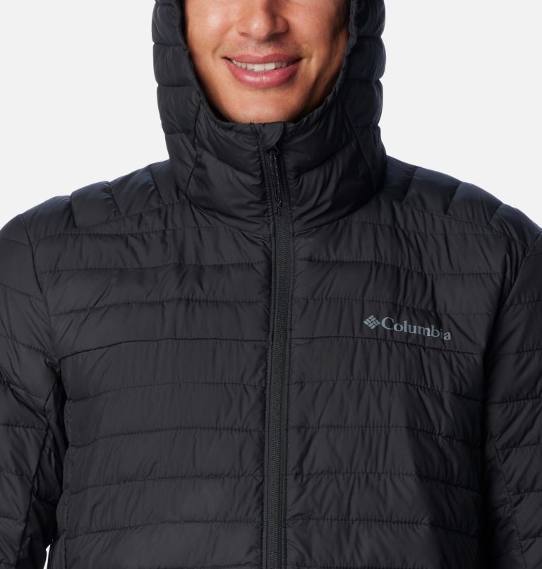 Men's Silver Falls Hooded Insulated Jacket, Color: Black, image 4