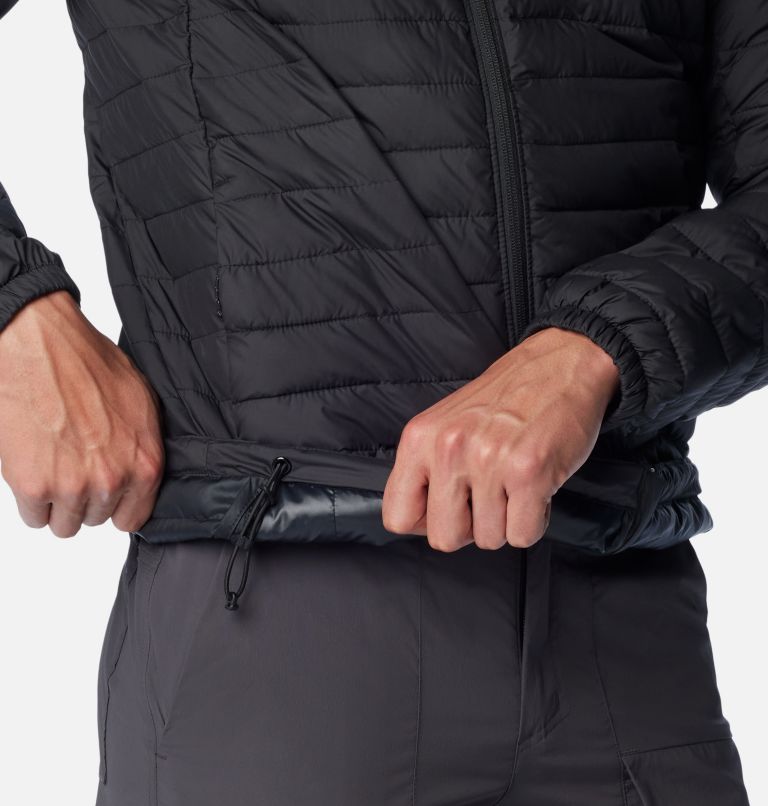 Men's Silver Falls Hooded Insulated Jacket, Color: Black, image 6