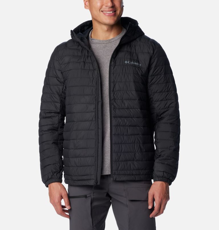 Men's Silver Falls Hooded Insulated Jacket, Color: Black, image 8
