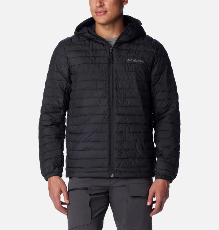 Thumbnail: Men's Silver Falls Hooded Insulated Jacket, Color: Black, image 1