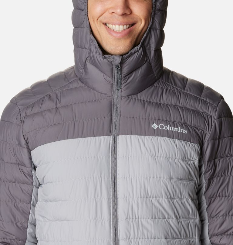Thumbnail: Men's Silver Falls Hooded Insulated Jacket, Color: Columbia Grey, City Grey, image 4