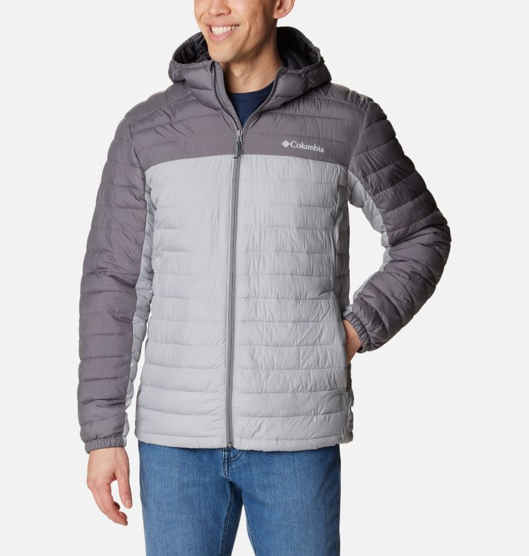 Men's Silver Falls Hooded Insulated Jacket, Color: Columbia Grey, City Grey, image 1