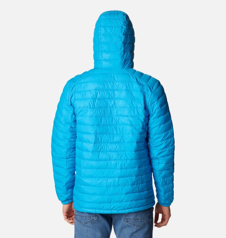 Men's Silver Falls Hooded Insulated Jacket, Color: Compass Blue, image 2