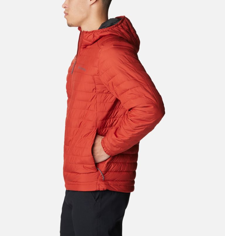 Men's Silver Falls Hooded Insulated Jacket, Color: Warp Red, image 3