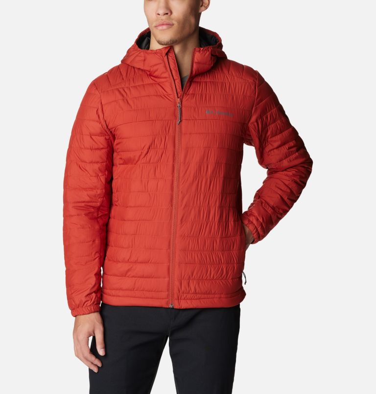 Thumbnail: Men's Silver Falls Hooded Insulated Jacket, Color: Warp Red, image 8