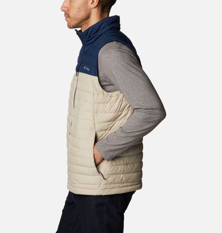 Men's Silver Falls Vest - Tall, Color: Ancient Fossil, Collegiate Navy, image 3