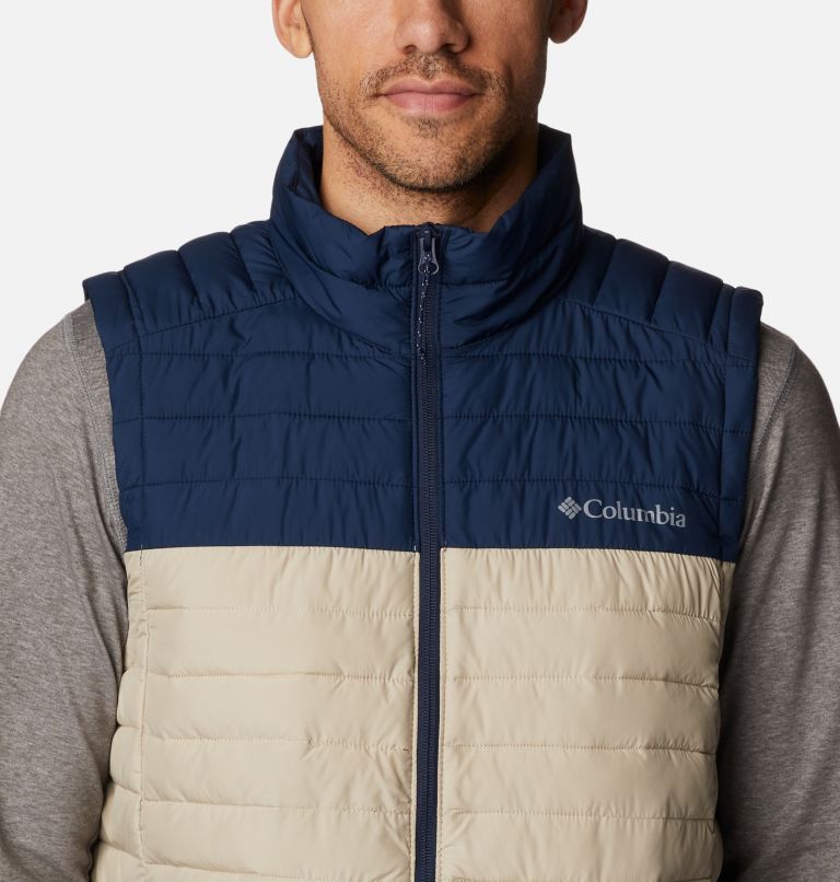 Men's Silver Falls Vest - Tall, Color: Ancient Fossil, Collegiate Navy, image 4