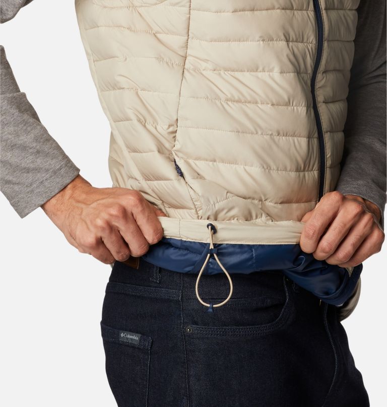 Thumbnail: Men's Silver Falls Vest - Tall, Color: Ancient Fossil, Collegiate Navy, image 6