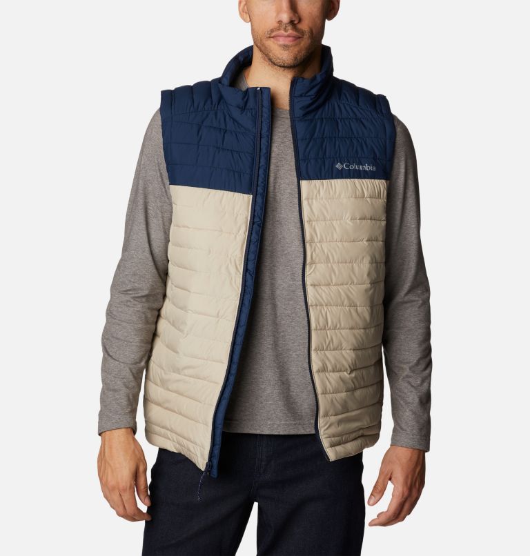 Men's Silver Falls Vest - Tall, Color: Ancient Fossil, Collegiate Navy, image 8