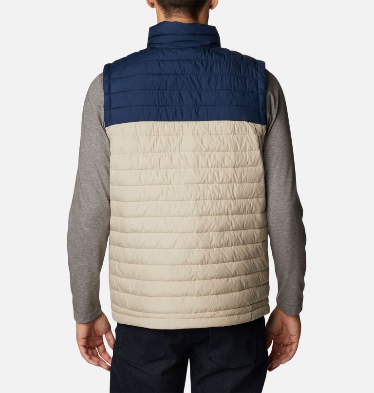 Thumbnail: Men's Silver Falls Vest - Tall, Color: Ancient Fossil, Collegiate Navy, image 2
