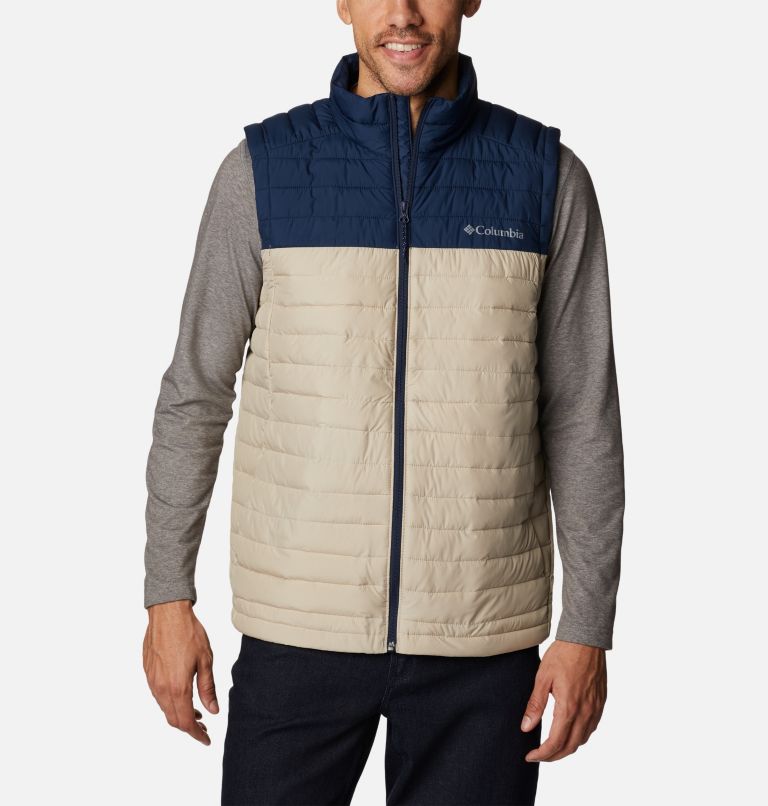 Men's Silver Falls Vest - Tall, Color: Ancient Fossil, Collegiate Navy, image 1