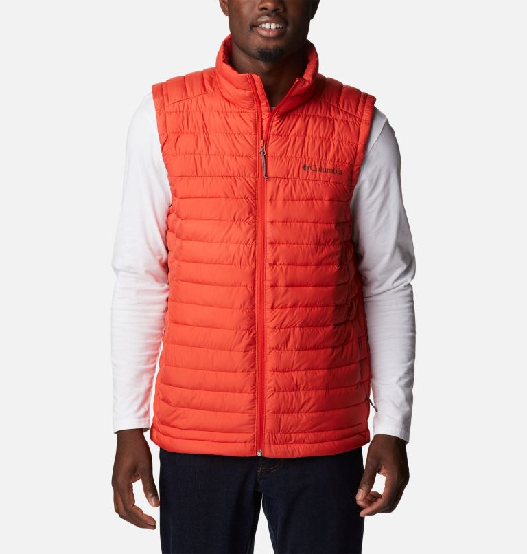 Men's Silver Falls Packable Insulated Vest, Color: Spicy, image 1