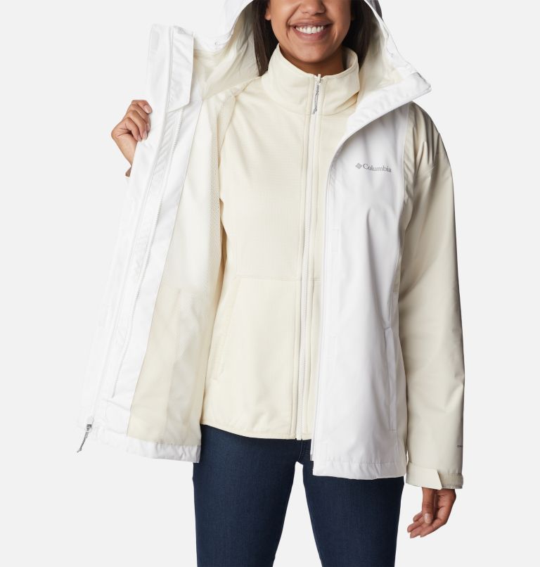 Women's Hikebound Interchange Jacket, Color: White, Chalk, image 7