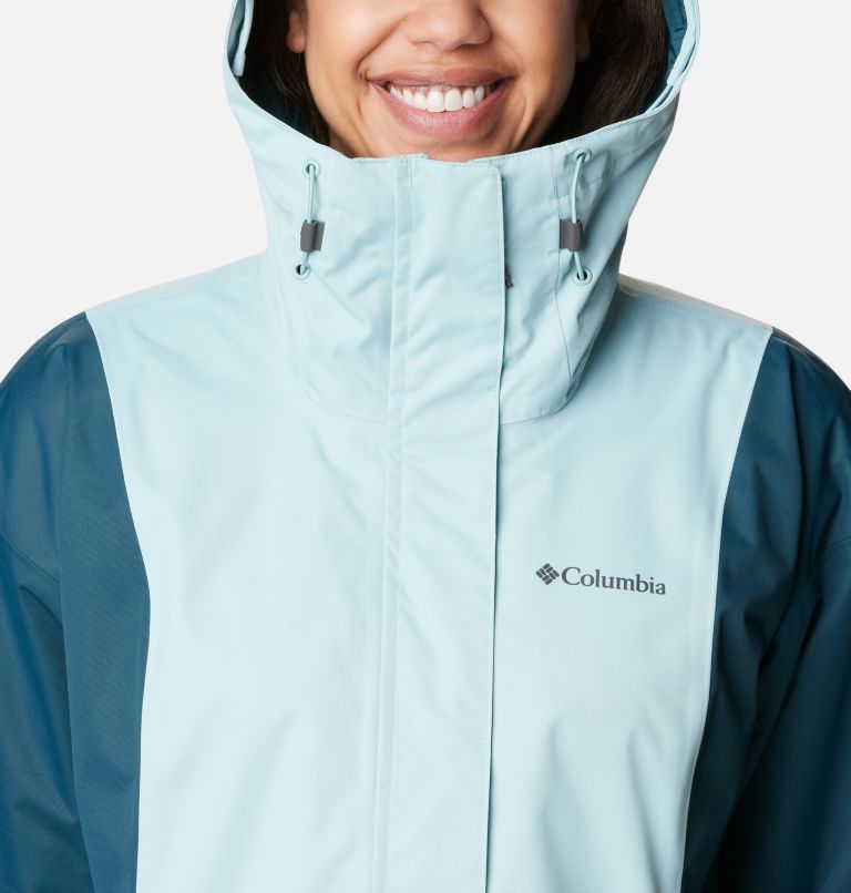 Women's Hikebound Interchange Jacket, Color: Aqua Haze, Night Wave, image 4