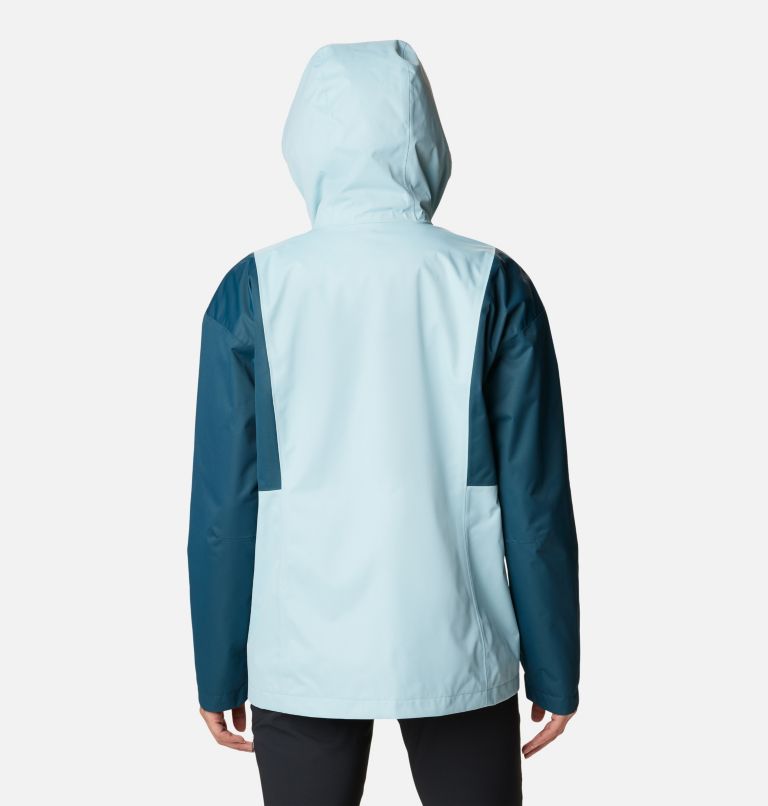 Women's Hikebound Interchange Jacket, Color: Aqua Haze, Night Wave, image 2