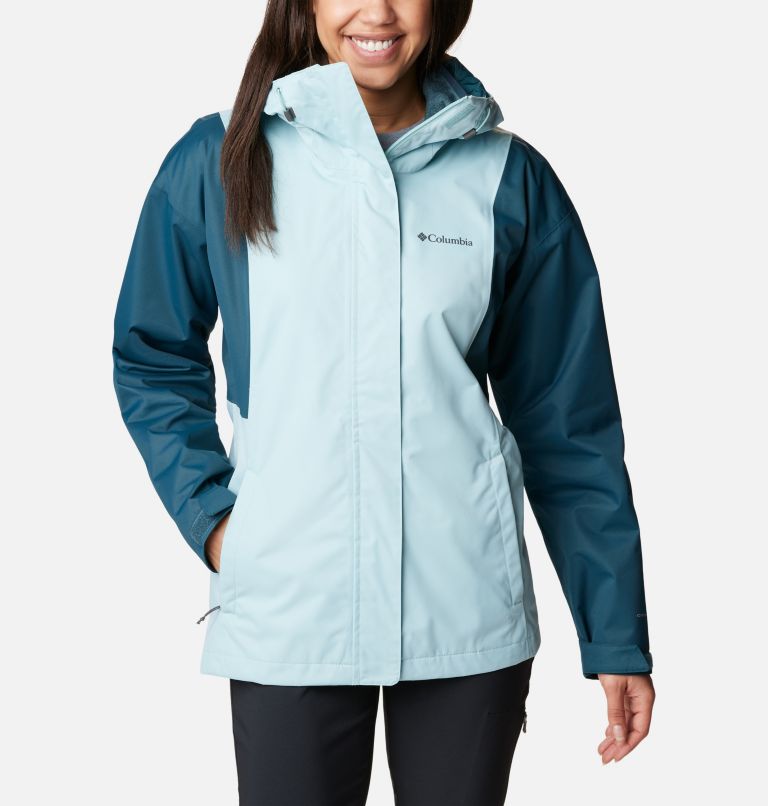 Women's Hikebound Interchange Jacket, Color: Aqua Haze, Night Wave, image 1