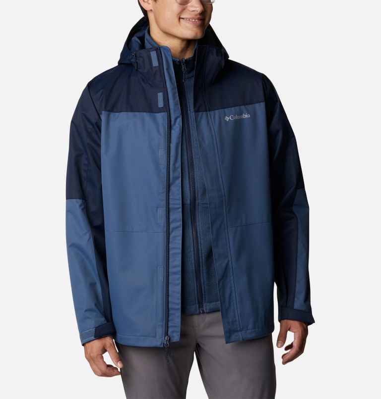 Thumbnail: Men's Hikebound Interchange Jacket, Color: Dark Mountain, Collegiate Navy, image 6