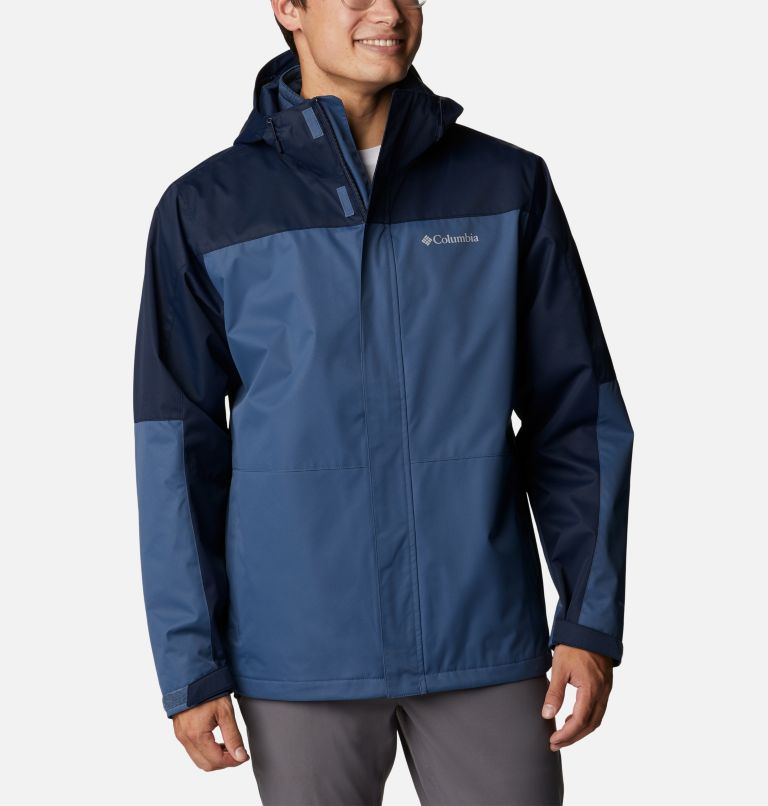 Men's Hikebound Interchange Jacket, Color: Dark Mountain, Collegiate Navy, image 1