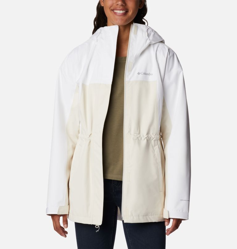 Thumbnail: Women's Hikebound Long Rain Jacket, Color: Chalk, White, image 6