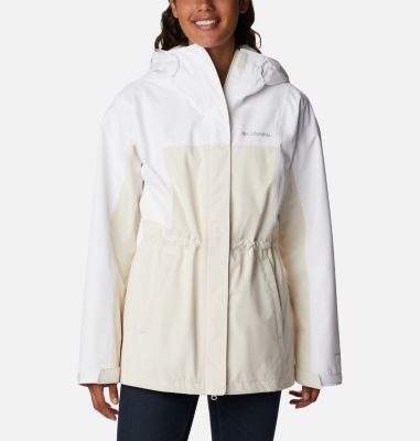 Columbia Beige Rain Coat Jacket Women's Small