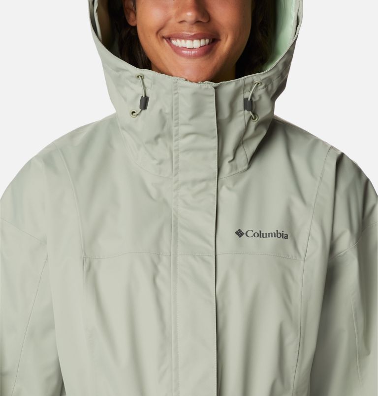 Women's Hikebound Long Rain Jacket, Color: Safari, image 4