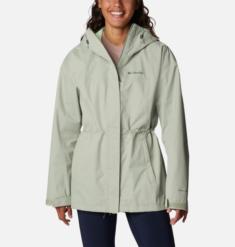 Thumbnail: Women's Hikebound Long Rain Jacket, Color: Safari, image 1