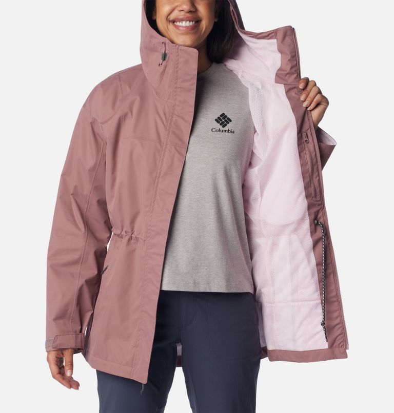 Columbia Women's Inner Limits II Rain Jacket - M - BeigePrints