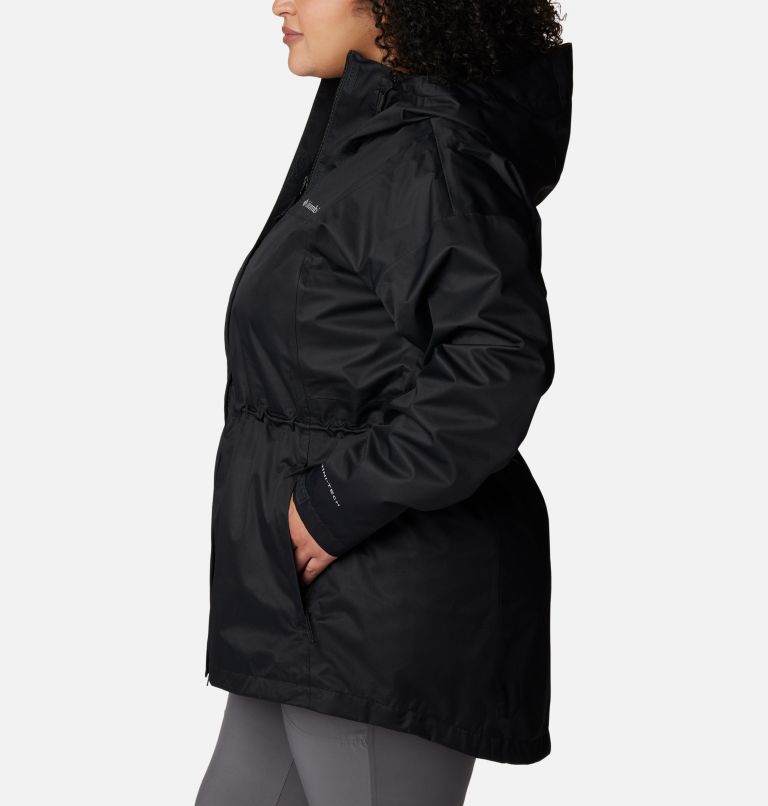 Women's Hikebound Long Jacket - Plus Size, Color: Black, image 3
