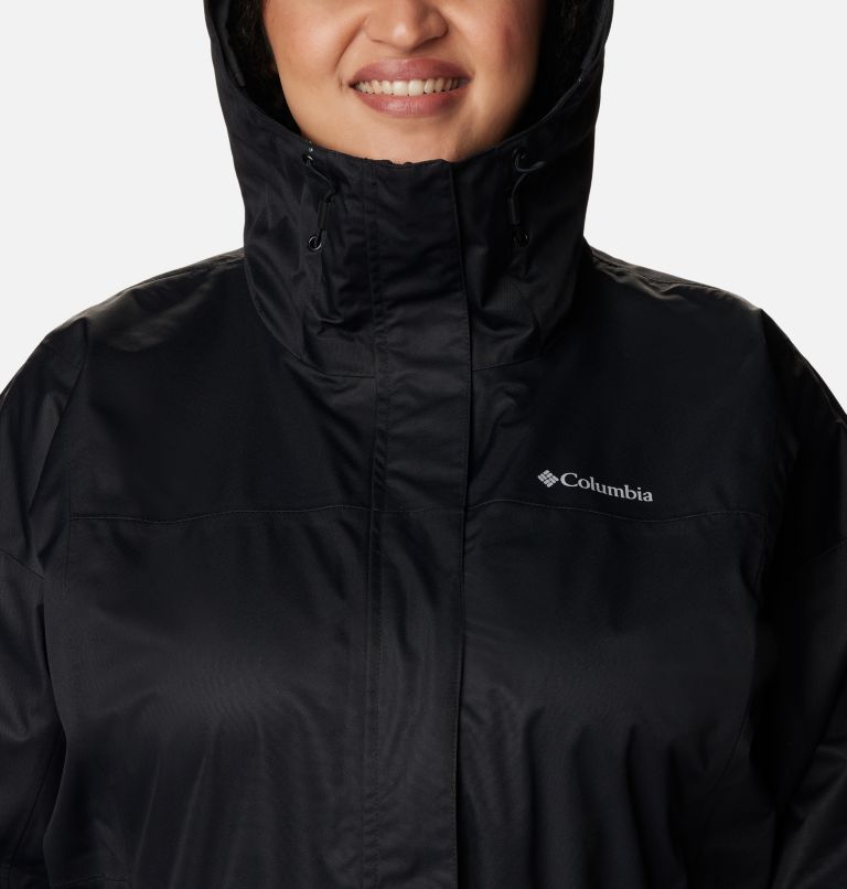 Women's Hikebound Long Jacket - Plus Size, Color: Black, image 4