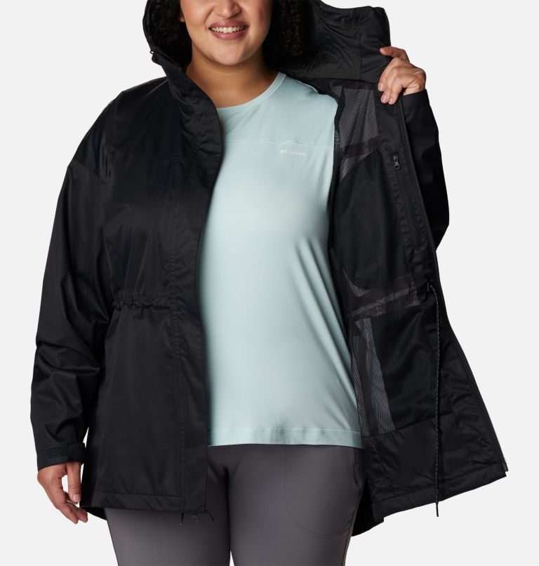 Thumbnail: Women's Hikebound Long Jacket - Plus Size, Color: Black, image 5