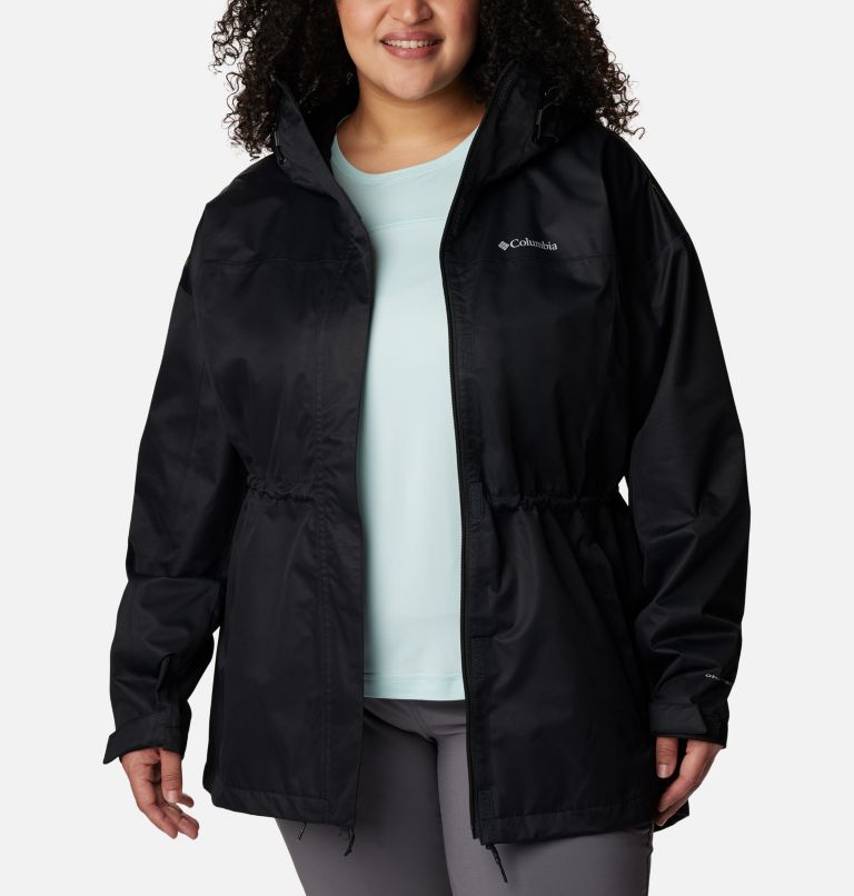 Women's Hikebound Long Jacket - Plus Size, Color: Black, image 6