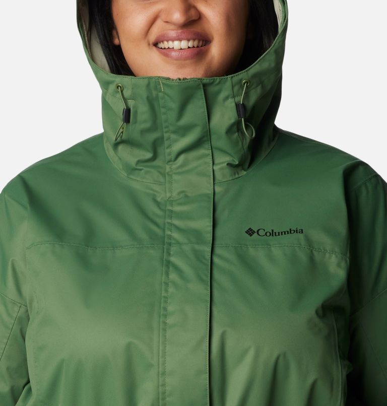 Women's Hikebound Long Jacket - Plus, Color: Canteen, image 4